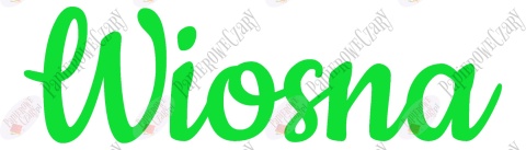Napis "Wiosna" 2 Dekoracje z papieru