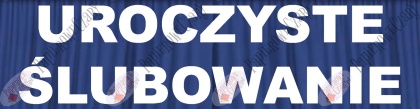 Napis "UROCZYSTE ŚLUBOWANIE" 2 Pasowanie Ślubowanie Dekoracje z papieru