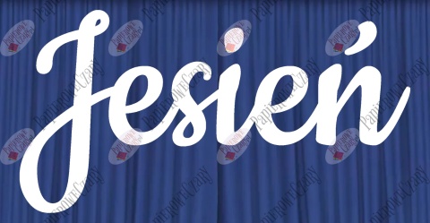 Napis "Jesień" 2 Dekoracje z papieru