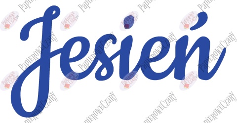 Napis "Jesień" 2 Dekoracje z papieru