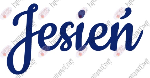 Napis "Jesień" 2 Dekoracje z papieru