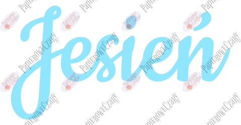 Napis "Jesień" 2 Dekoracje z papieru