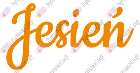 Napis "Jesień" 2 Dekoracje z papieru