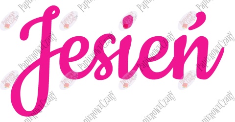 Napis "Jesień" 2 Dekoracje z papieru