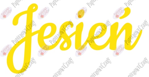 Napis "Jesień" 2 Dekoracje z papieru