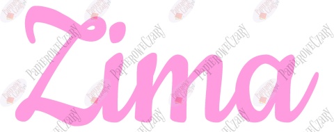 Napis "Zima" 2 Dekoracje z papieru