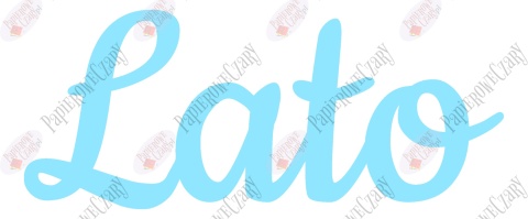 Napis "Lato" 2 Dekoracje z papieru