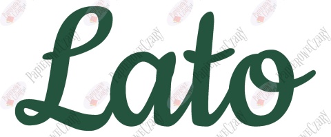 Napis "Lato" 2 Dekoracje z papieru