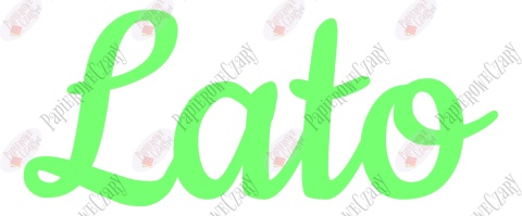 Napis "Lato" 2 Dekoracje z papieru