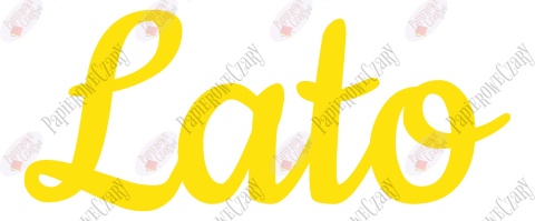 Napis "Lato" 2 Dekoracje z papieru