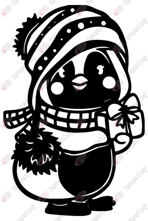 Pingwin 1 Dekoracje z papieru