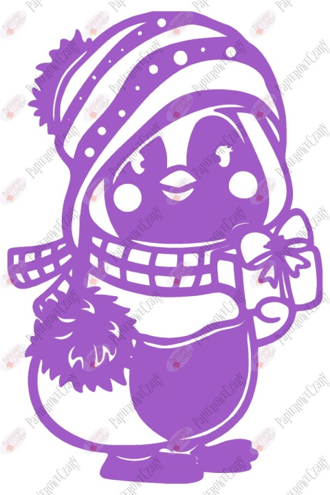 Pingwin 1 Dekoracje z papieru