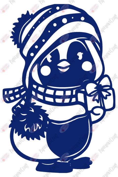 Pingwin 1 Dekoracje z papieru