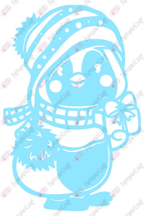 Pingwin 1 Dekoracje z papieru