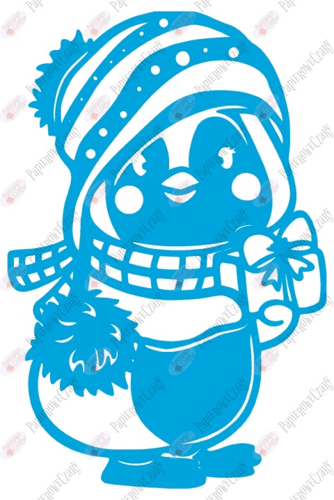 Pingwin 1 Dekoracje z papieru