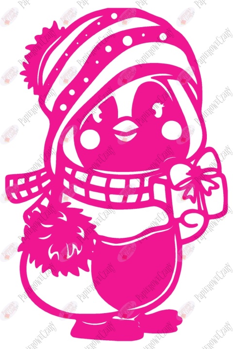 Pingwin 1 Dekoracje z papieru