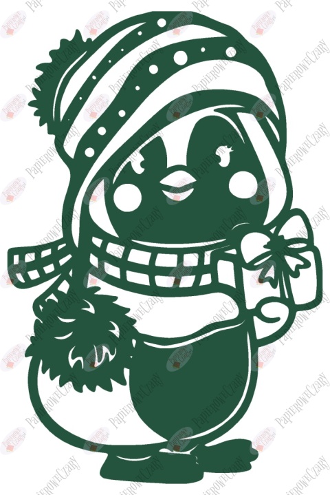 Pingwin 1 Dekoracje z papieru