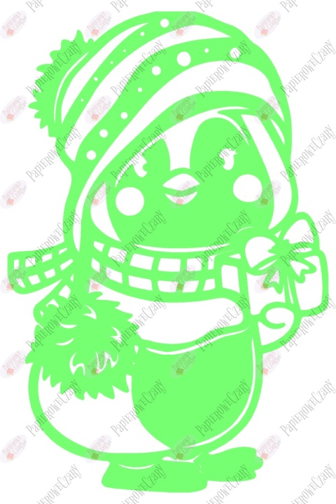 Pingwin 1 Dekoracje z papieru