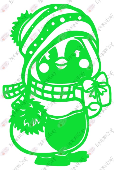 Pingwin 1 Dekoracje z papieru