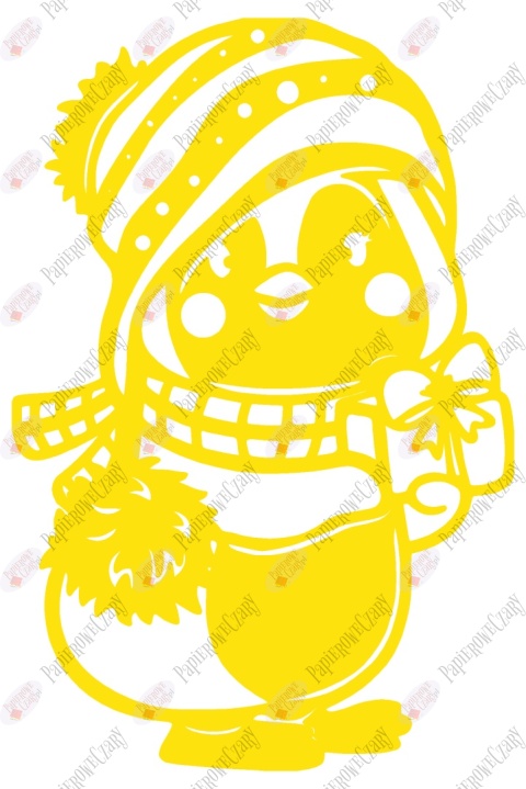 Pingwin 1 Dekoracje z papieru