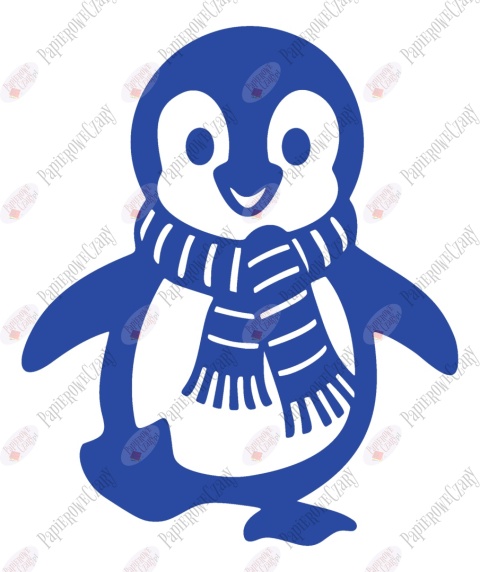 Pingwin 3 Dekoracje z papieru