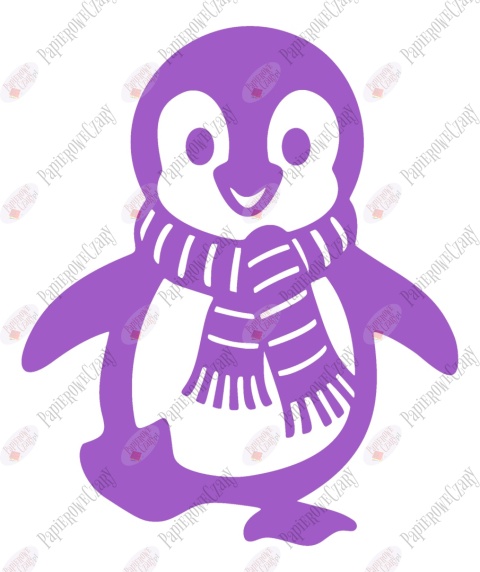 Pingwin 3 Dekoracje z papieru