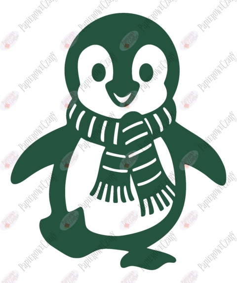 Pingwin 3 Dekoracje z papieru