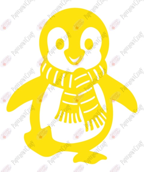 Pingwin 3 Dekoracje z papieru