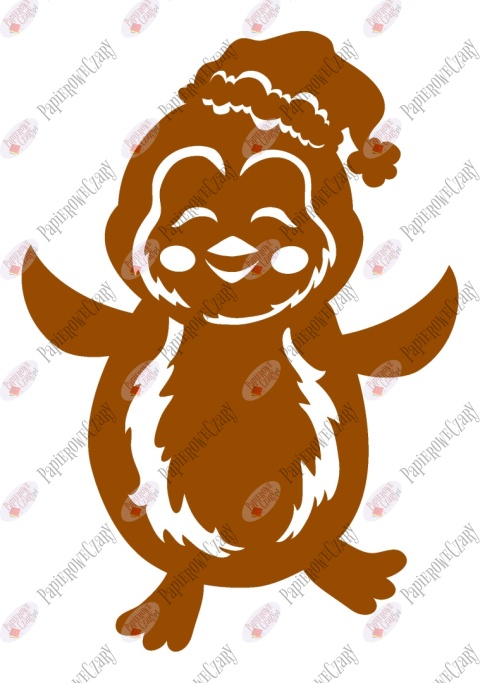 Pingwin 5 Dekoracje z papieru