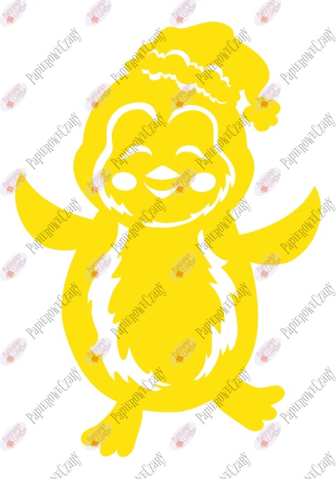 Pingwin 5 Dekoracje z papieru