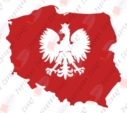 Polska z godłem Dekoracje z papieru
