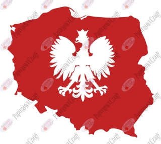Polska z godłem Dekoracje z papieru
