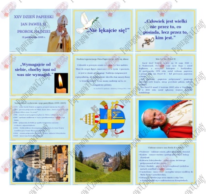 Dzień Papieski - Pomoce dydaktyczne - plik PDF - PRODUKT CYFROWY