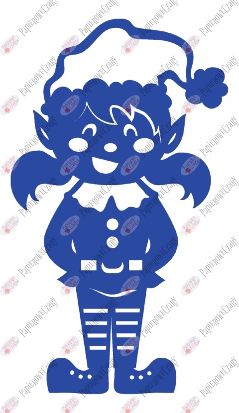 Elf 1 Zima Dekoracje z papieru