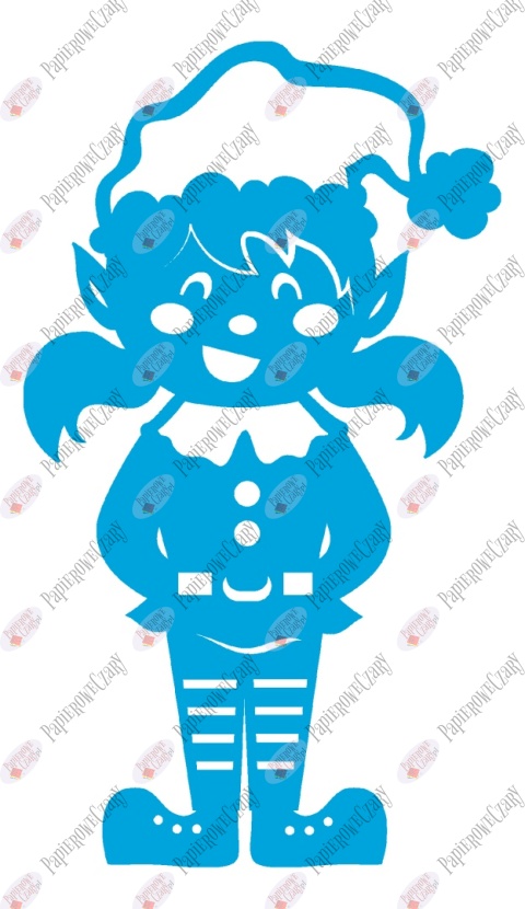 Elf 1 Zima Dekoracje z papieru