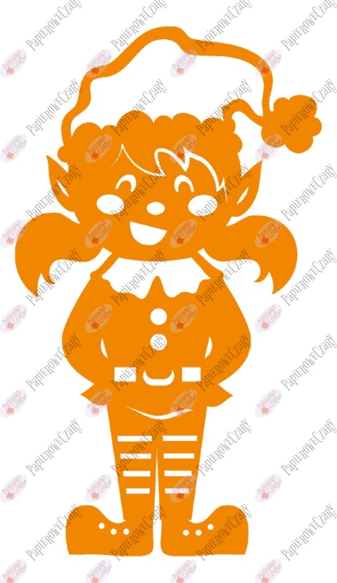 Elf 1 Zima Dekoracje z papieru