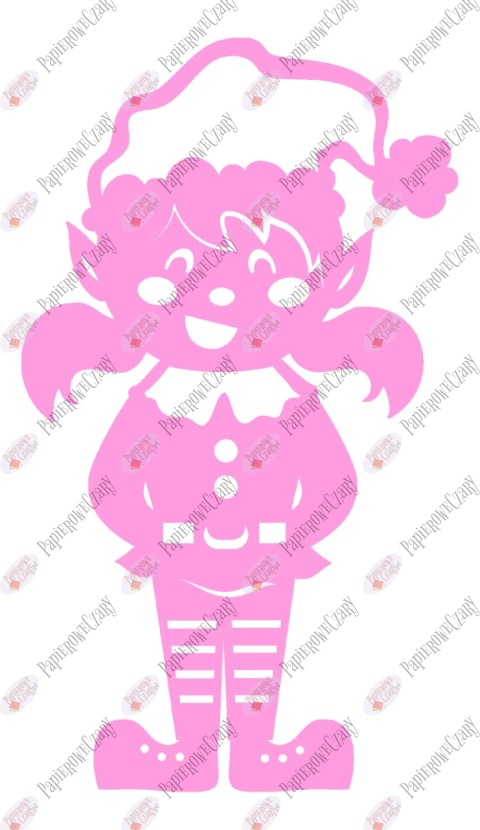 Elf 1 Zima Dekoracje z papieru