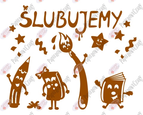 Zestaw 229 Ślubowanie Pasowanie Dekoracje z papieru