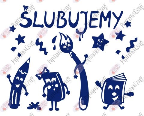 Zestaw 229 Ślubowanie Pasowanie Dekoracje z papieru