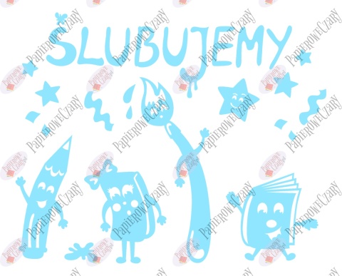 Zestaw 229 Ślubowanie Pasowanie Dekoracje z papieru