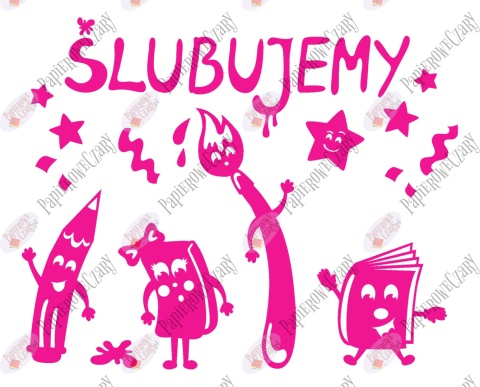 Zestaw 229 Ślubowanie Pasowanie Dekoracje z papieru