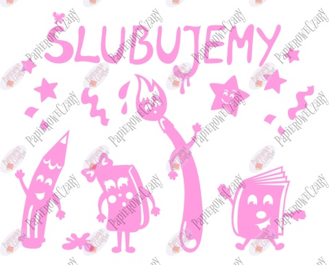 Zestaw 229 Ślubowanie Pasowanie Dekoracje z papieru