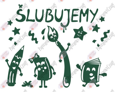 Zestaw 229 Ślubowanie Pasowanie Dekoracje z papieru