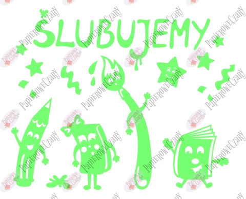 Zestaw 229 Ślubowanie Pasowanie Dekoracje z papieru