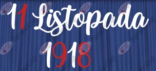 Napis "11 Listopada 1918" Dekoracje z papieru