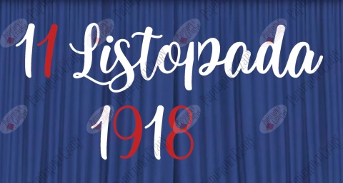 Napis "11 Listopada 1918" Dekoracje z papieru