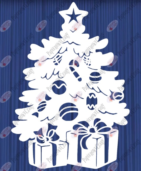 Choinka 1 Dekoracje z papieru