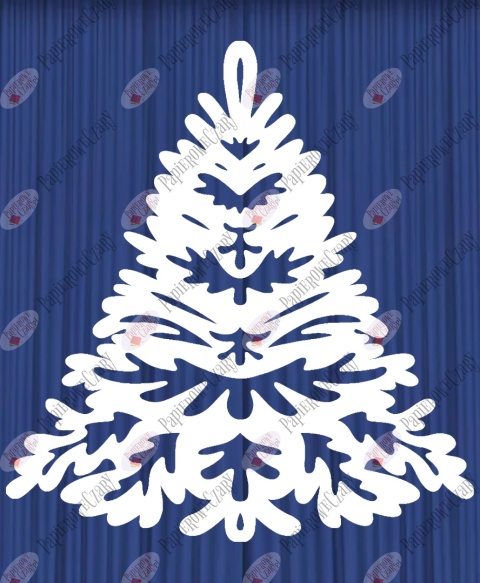 Choinka 2 Dekoracje z papieru