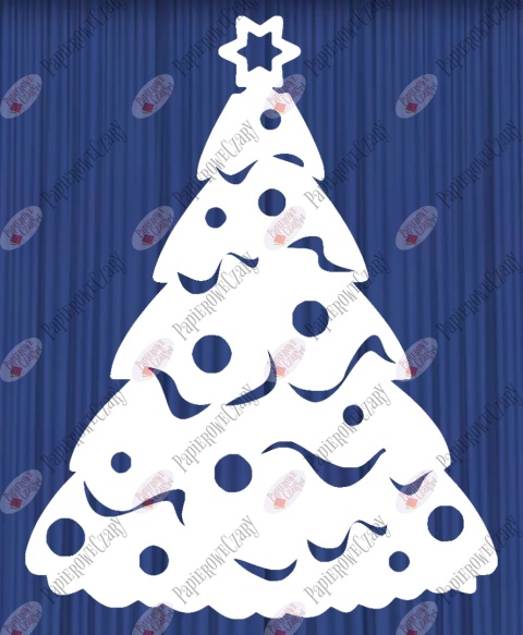 Choinka 3 Dekoracje z papieru