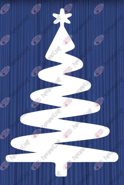 Choinka 9 Zima Dekoracje z papieru